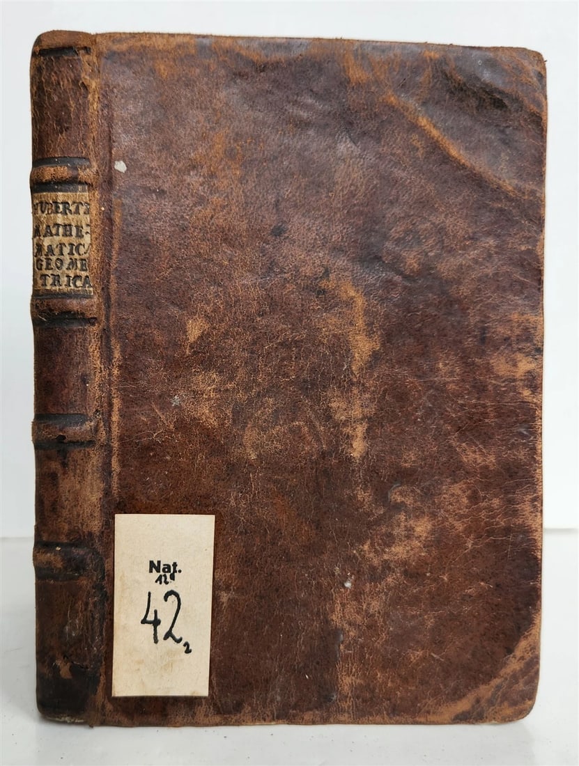 1754 GEOMETRY ILLUSTRATED Francisco Huberti ANTIQUE Institutionum Mathematicarum - 2
