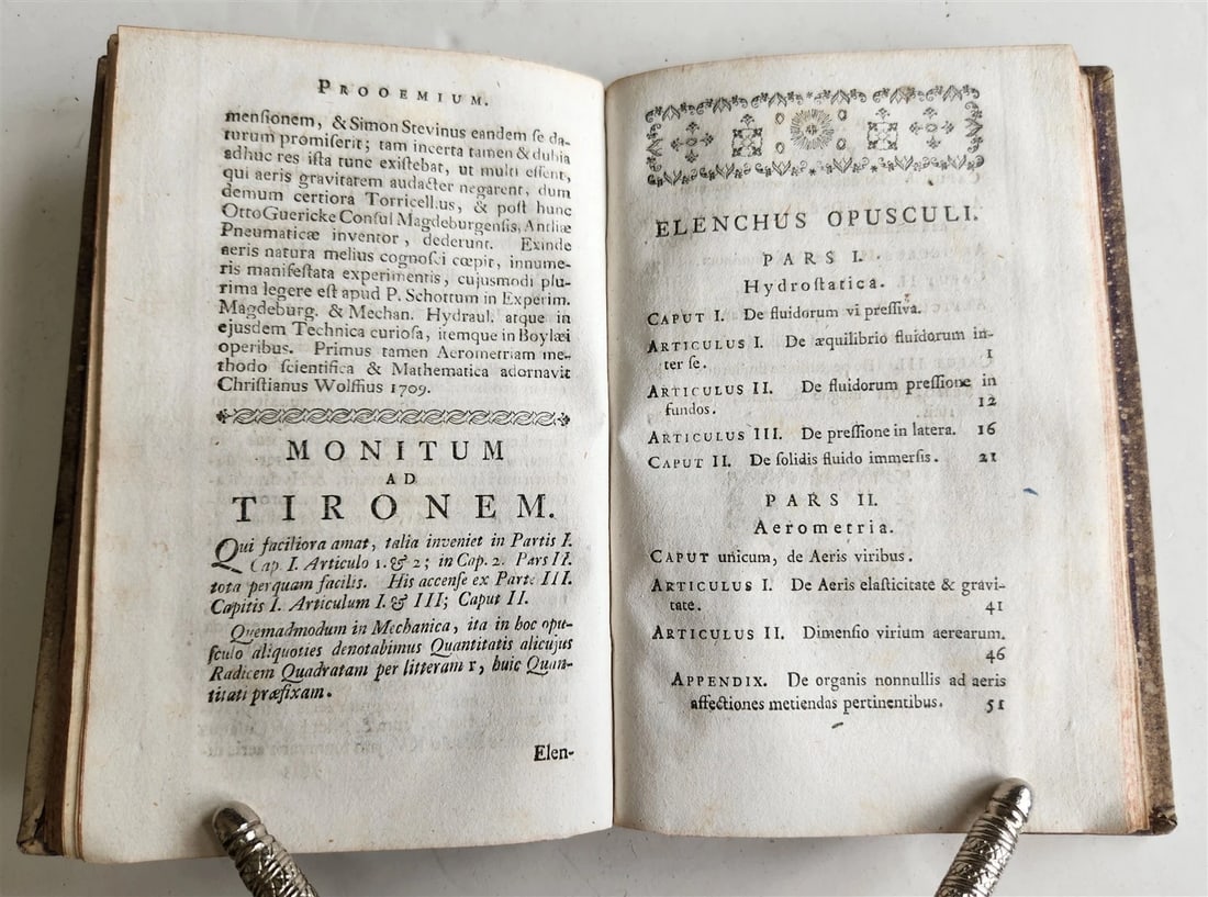 1756 MECHANICA HYDRODYNAMICA ILLUSTRATED Francisco Huberti ANTIQUE - 10