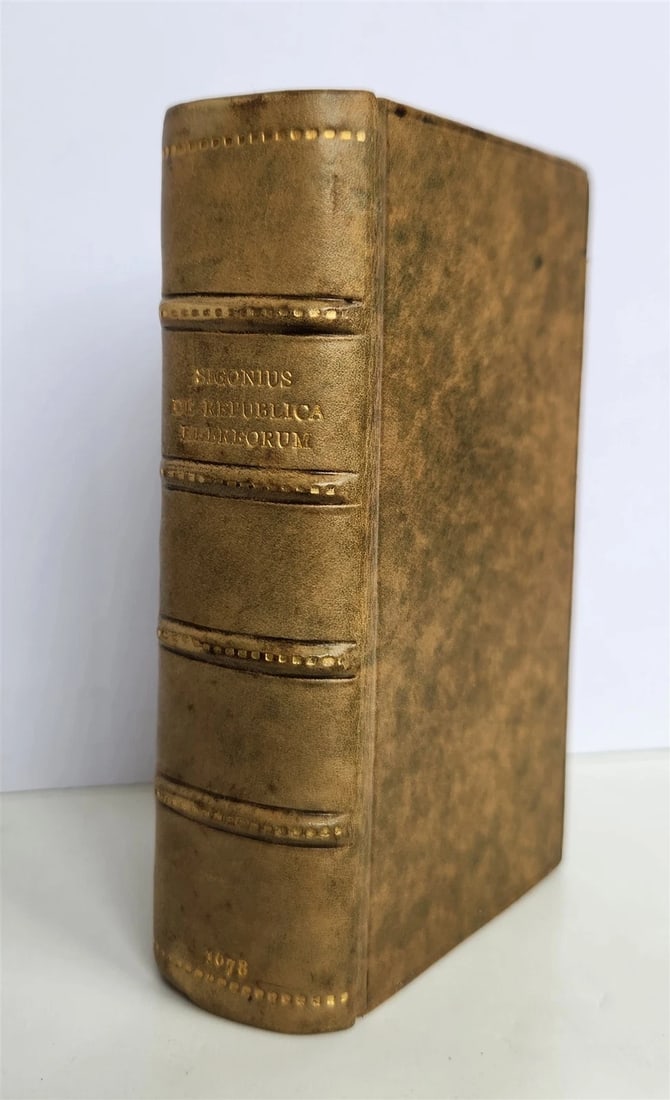 1678 HISTORY of JEWISH PEOPLE antique 17th CENTURY De republica Hebreorum - 3