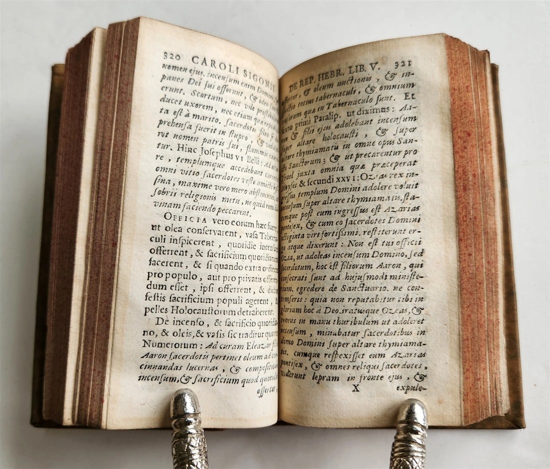 1678 HISTORY of JEWISH PEOPLE antique 17th CENTURY De republica Hebreorum - 6