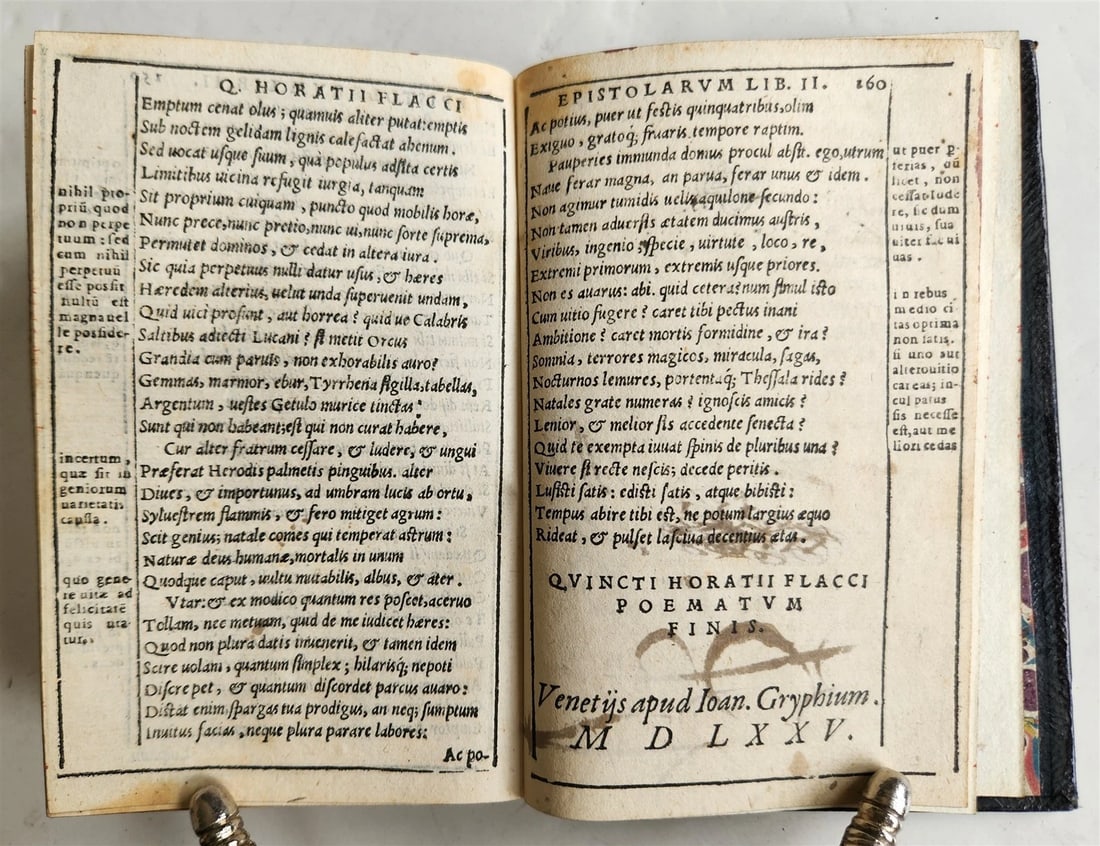 1575 POETRY by HORACE antique Gryphius Press 16th CENTURY rare - 6