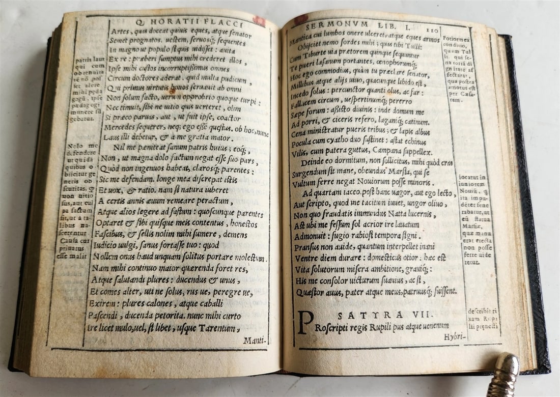 1575 POETRY by HORACE antique Gryphius Press 16th CENTURY rare - 7
