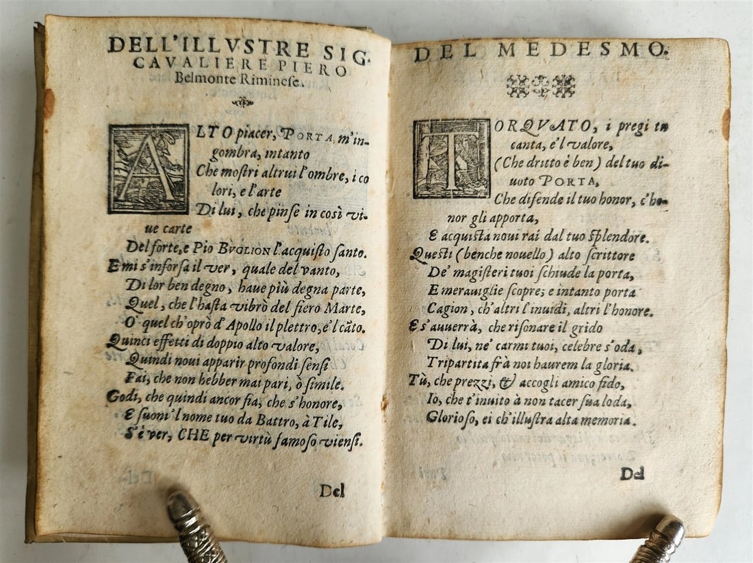 1589 Commentary on Torquato Tasso's Jerusalem Delivered ANTIQUE vellum bound - 10