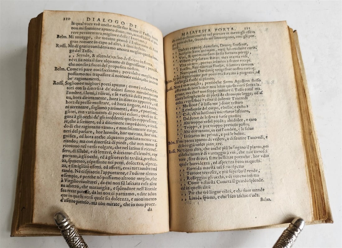 1589 Commentary on Torquato Tasso's Jerusalem Delivered ANTIQUE vellum bound - 13