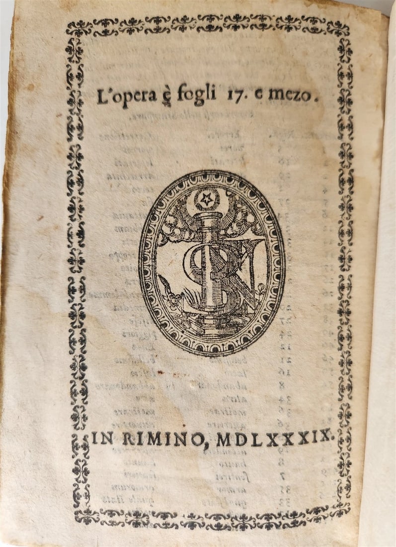 1589 Commentary on Torquato Tasso's Jerusalem Delivered ANTIQUE vellum bound - 3