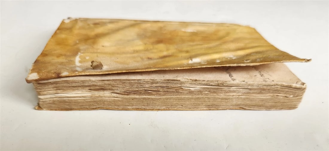 1611 first textbook for Jesuit rhetoric by Cipriano Soarez ANTIQUE vellum bound - 3