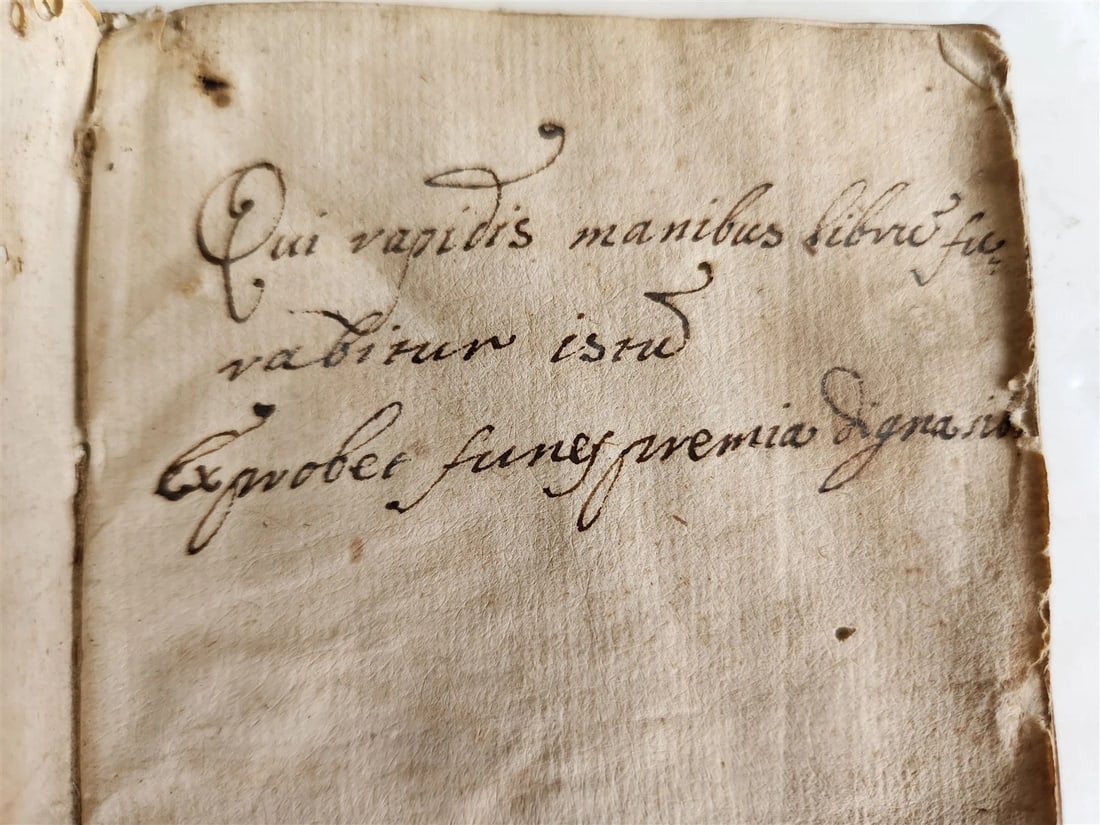 1611 first textbook for Jesuit rhetoric by Cipriano Soarez ANTIQUE vellum bound - 7