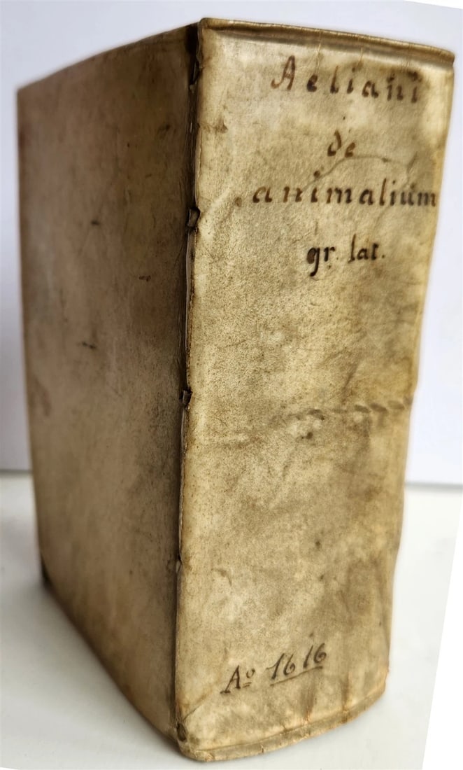 1616 CHARACTERISTICS of ANIMALS antique De Animalium natura by Claudius Aelianus - 13