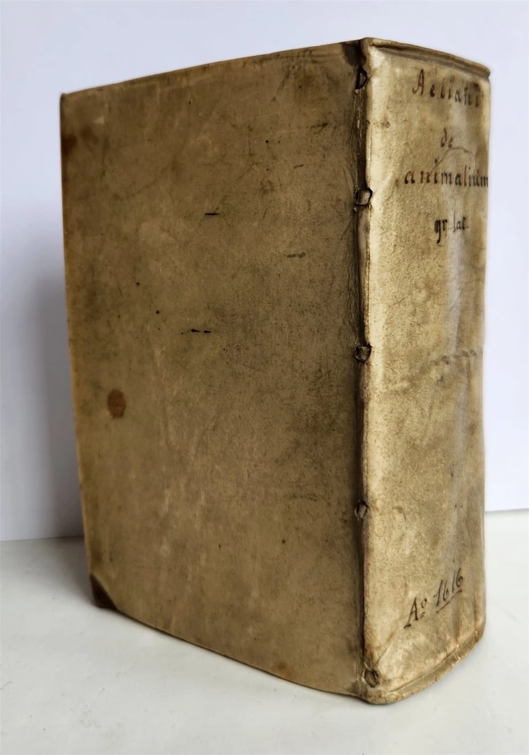 1616 CHARACTERISTICS of ANIMALS antique De Animalium natura by Claudius Aelianus - 3