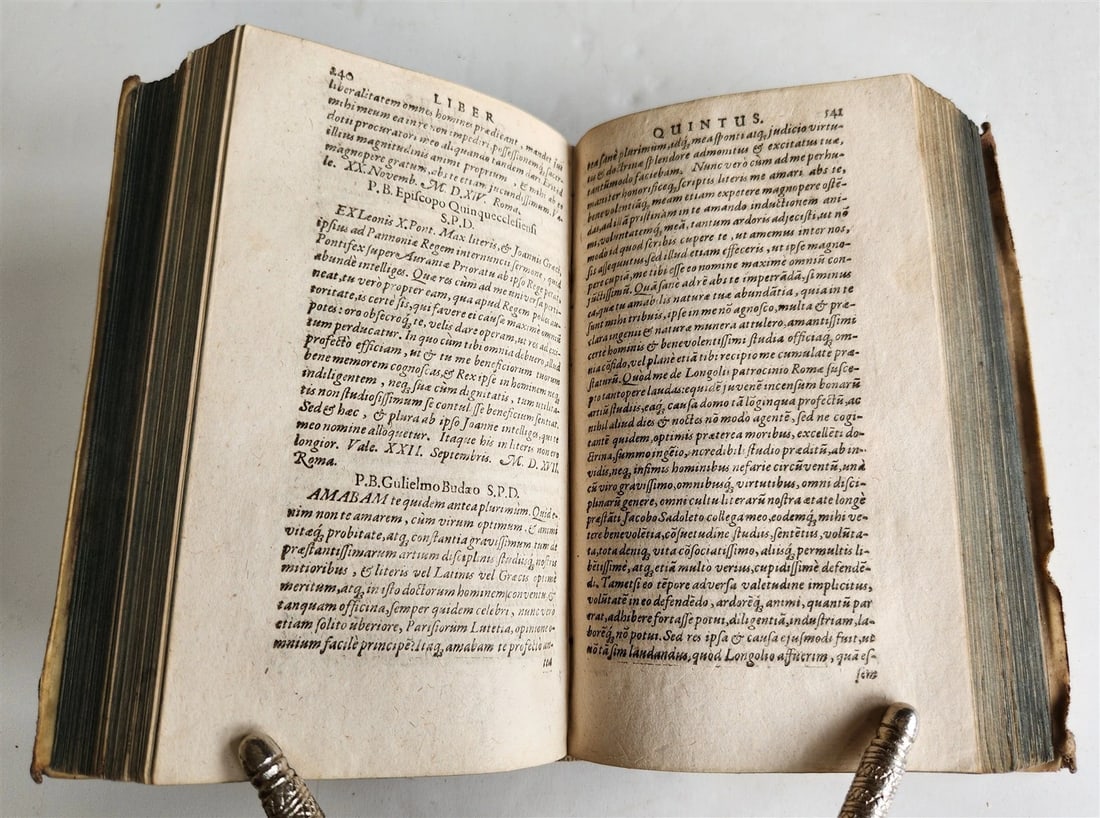 1611 PIETRO BEMBO EPISTOLARUM antique vellum bound 17th CENTURY - 5