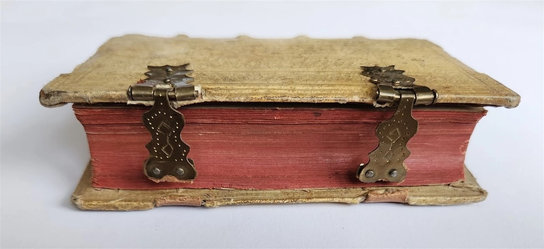 1592 POETRY by Marcus Hieronymus Vida antique BLIND-TOOLED PIGSKIN BINDING 16 C. - 6