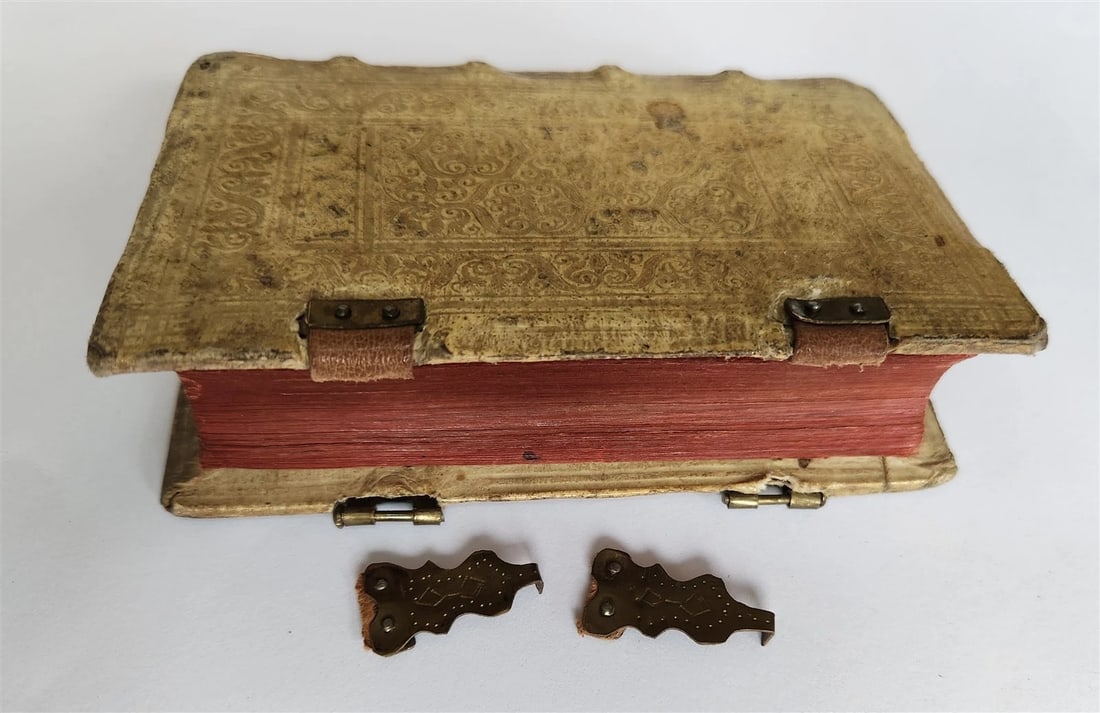 1592 POETRY by Marcus Hieronymus Vida antique BLIND-TOOLED PIGSKIN BINDING 16 C. - 7