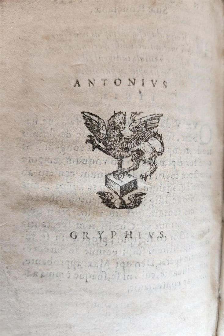 1592 POETRY by Marcus Hieronymus Vida antique BLIND-TOOLED PIGSKIN BINDING 16 C. - 8