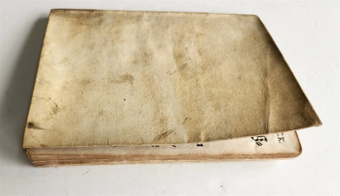 1633 AUGSBURG HISTORY antique VELLUM BINDING - 3