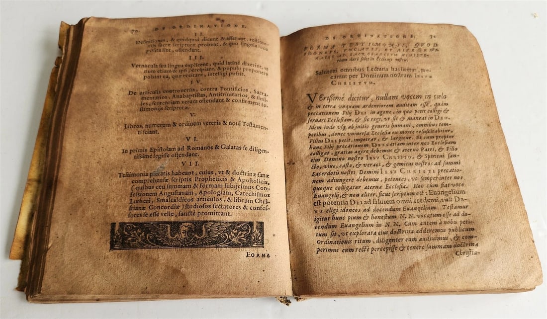 1593 THEOLOGY by Nikolaus Selnecker antique VELLUM BINDING 16th CENTURY - 5