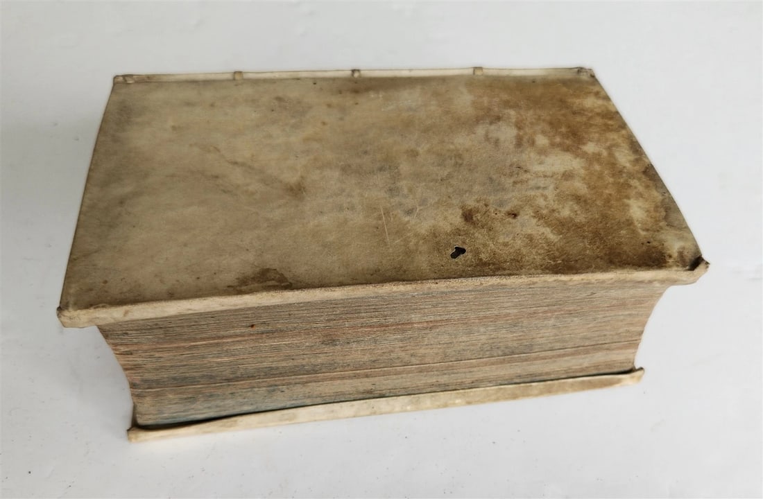 1719 PSALMS of DAVID in GERMAN antique vellum binding - 4