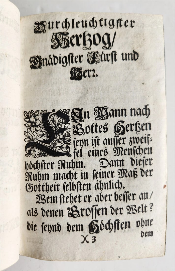 1719 PSALMS of DAVID in GERMAN antique vellum binding - 6