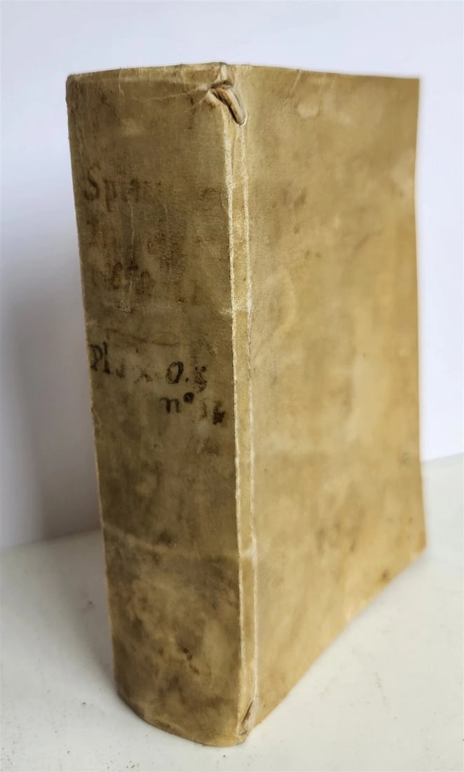 1551 COMMENTARIES to Peter Lombard's Sentences by Spinaeus antique vellum 16th C - 3