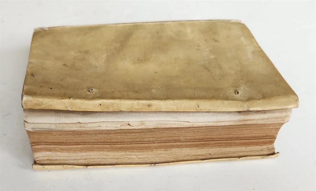 1551 COMMENTARIES to Peter Lombard's Sentences by Spinaeus antique vellum 16th C - 4