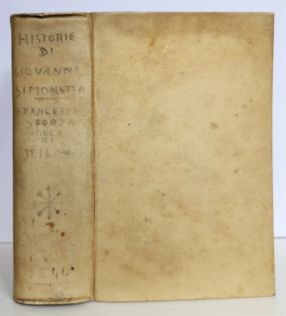1544 HISTORY of FRANCESCO SFORZA DUKE of MILAN antique 16th CENTURY - 2