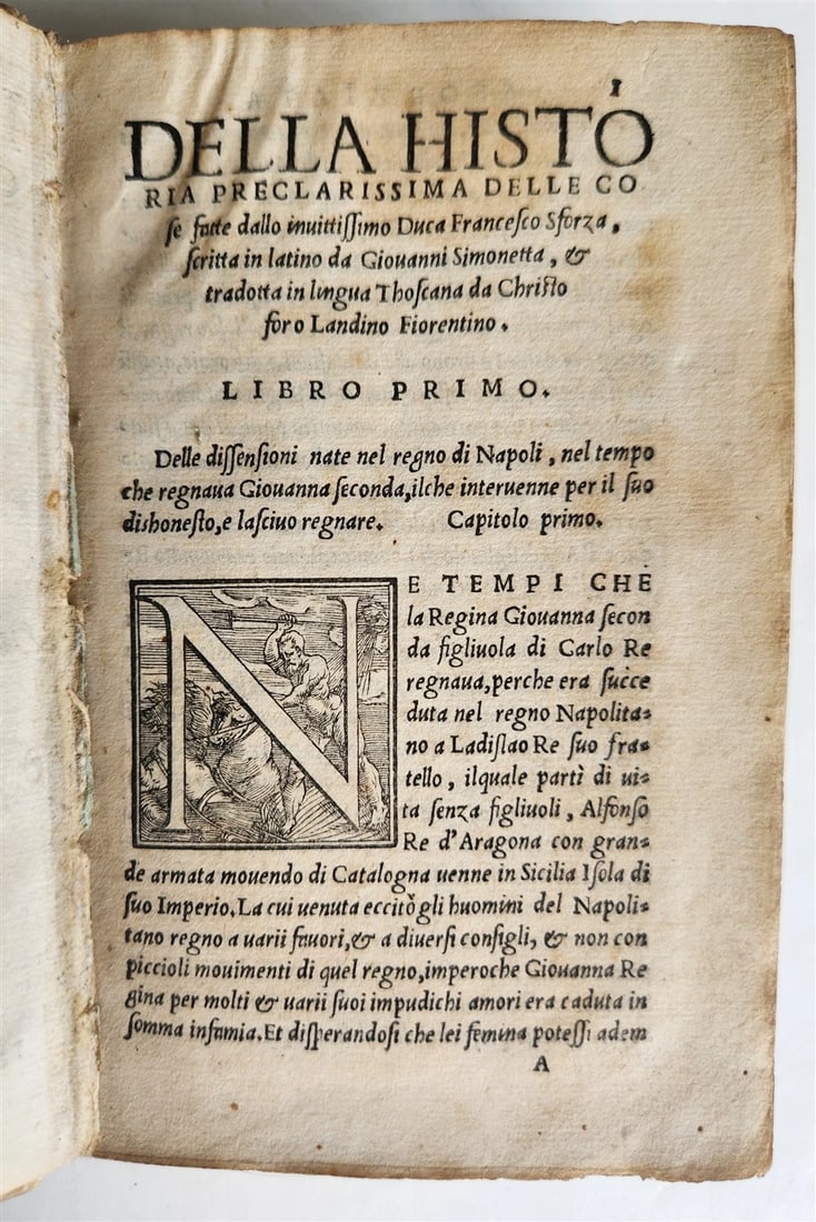 1544 HISTORY of FRANCESCO SFORZA DUKE of MILAN antique 16th CENTURY - 4