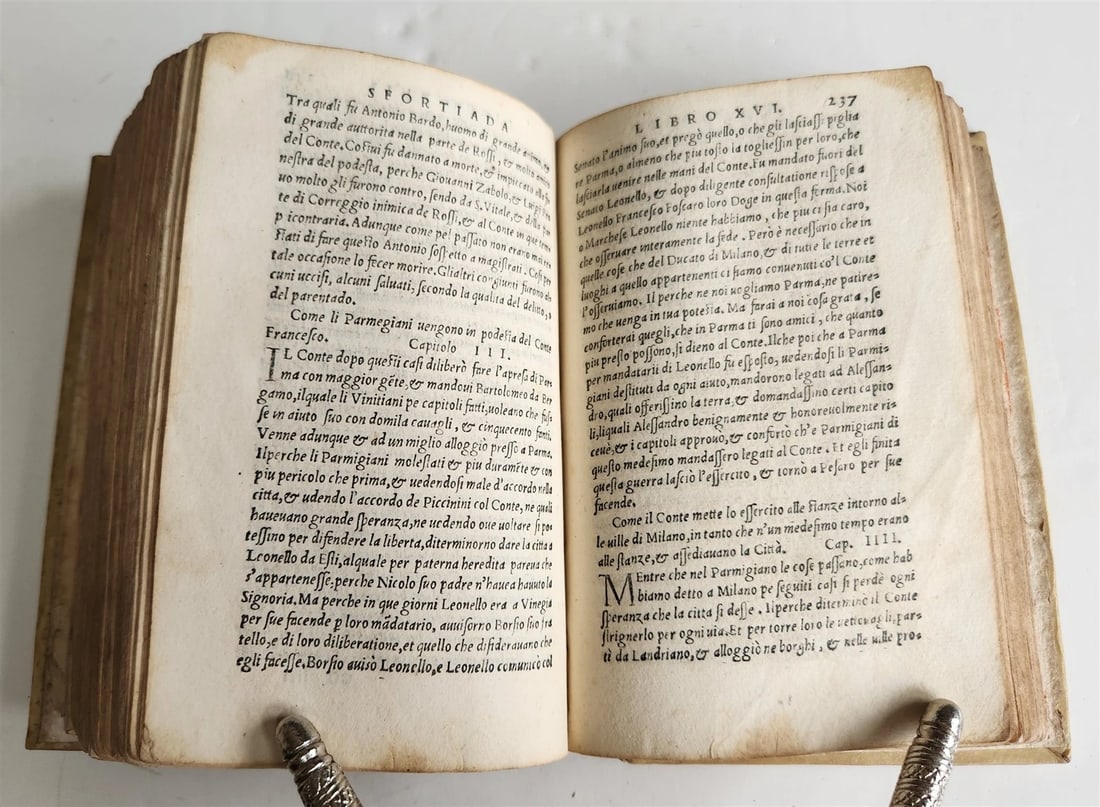 1544 HISTORY of FRANCESCO SFORZA DUKE of MILAN antique 16th CENTURY - 8