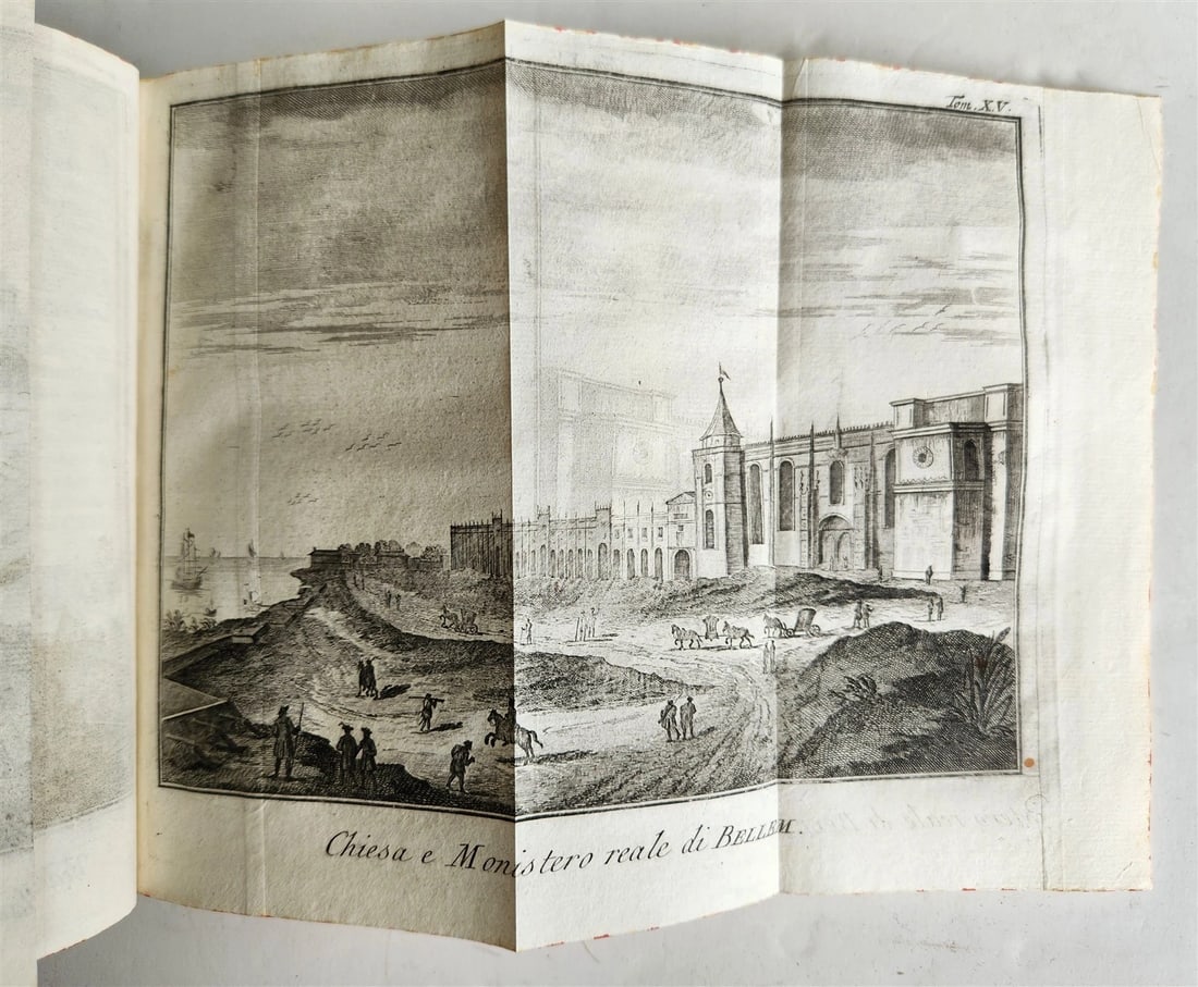 1745 HISTORY of PORTUGAL & SPAIN antique ILLUSTRATED w/ 12 ENGRAVINGS & MAP - 9