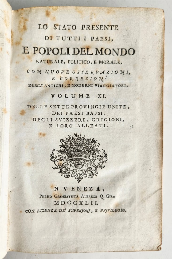 1745 HISTORY of HOLLAND antique ILLUSTRATED w/ & MAP - 3