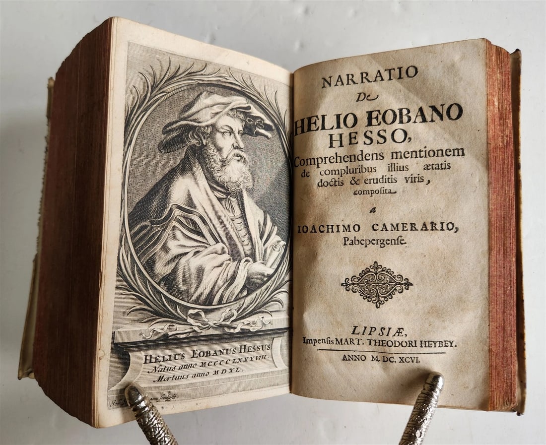 1696 PLUTARCH BIBLIOTHECA HISTORICA antique ILLUSTRATED vellum bound - 3