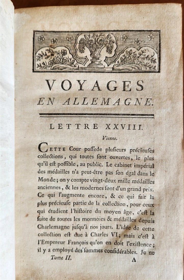 1792 TRAVELS TO GERMANY by RISBECK 3 VOLS antique Voyages en Allemagne w/ MAP - 5