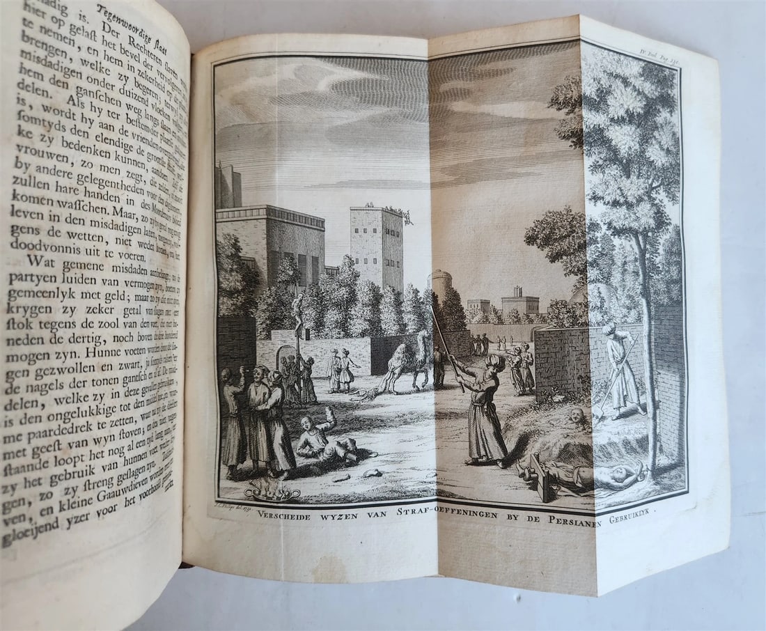 1732 ILLUSTRATED HISTORY of PERSIA ARABIA ASIATIC TARTARY RUSSIA w/maps ANTIQUE - 7