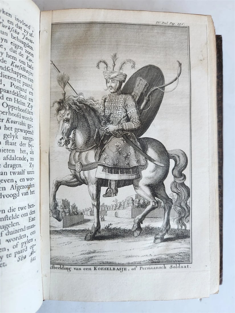 1732 ILLUSTRATED HISTORY of PERSIA ARABIA ASIATIC TARTARY RUSSIA w/maps ANTIQUE - 9