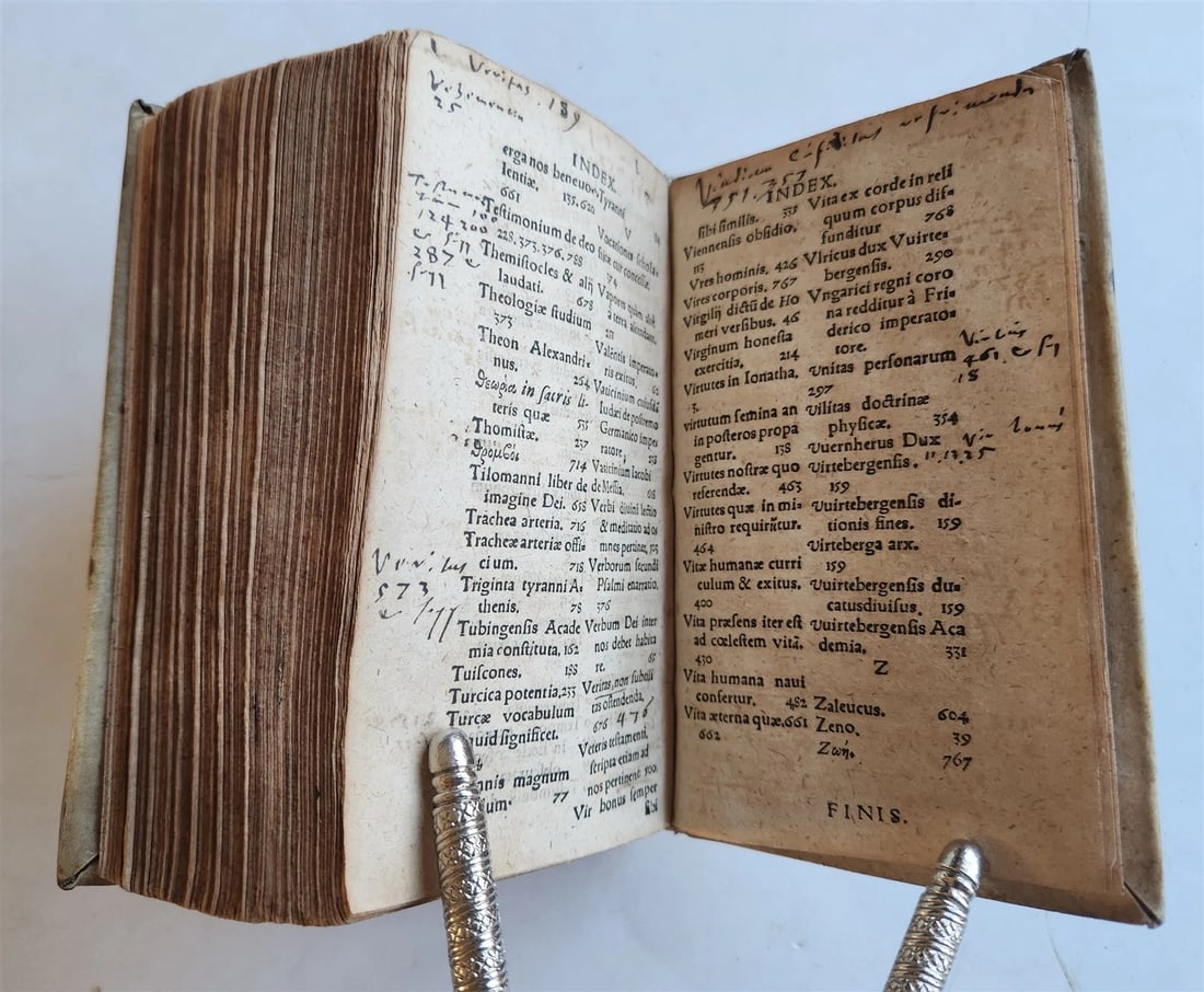 1587 Philip Melanchthon WORKS antique VELLUM BINDING 16th CENTURY - 11