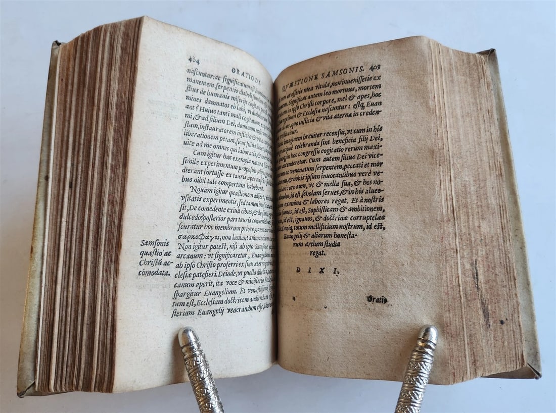 1587 Philip Melanchthon WORKS antique VELLUM BINDING 16th CENTURY - 7