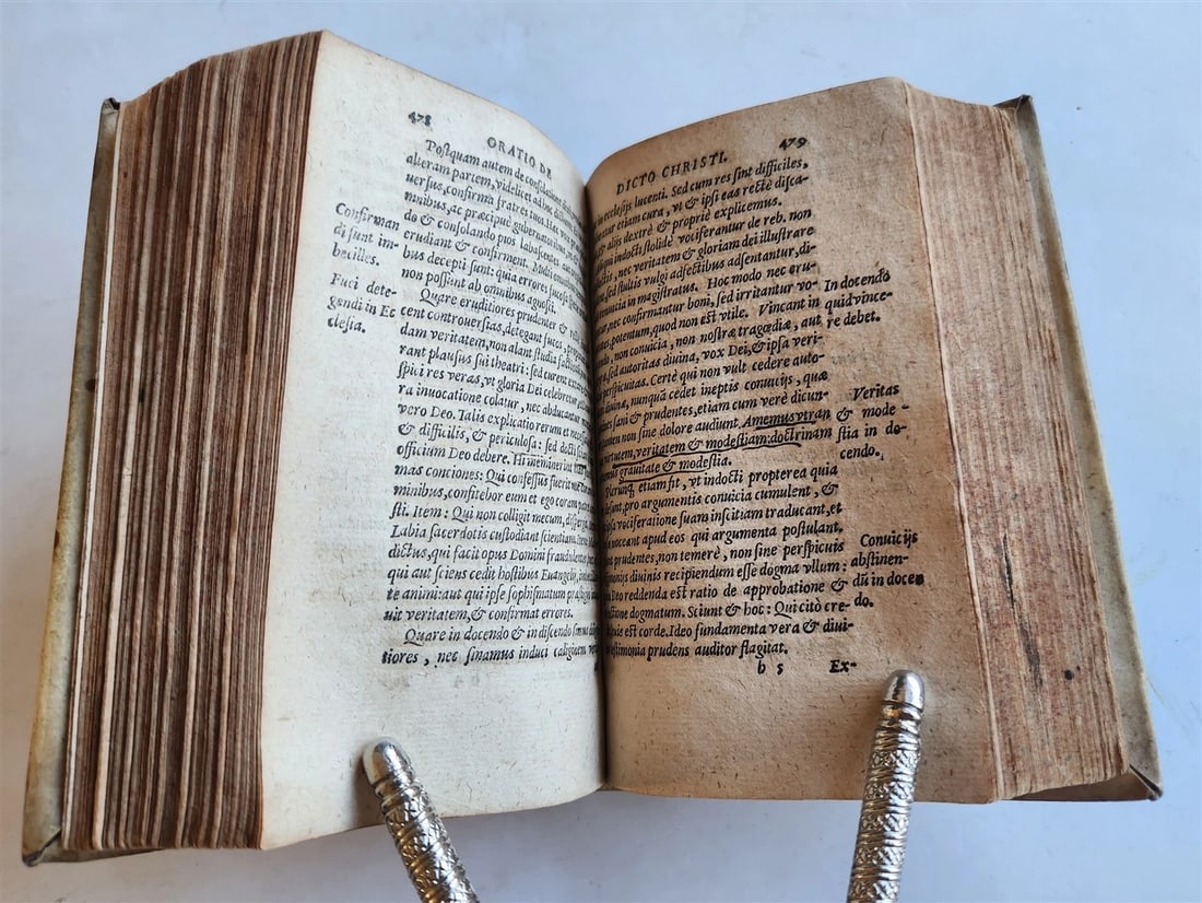 1587 Philip Melanchthon WORKS antique VELLUM BINDING 16th CENTURY - 9