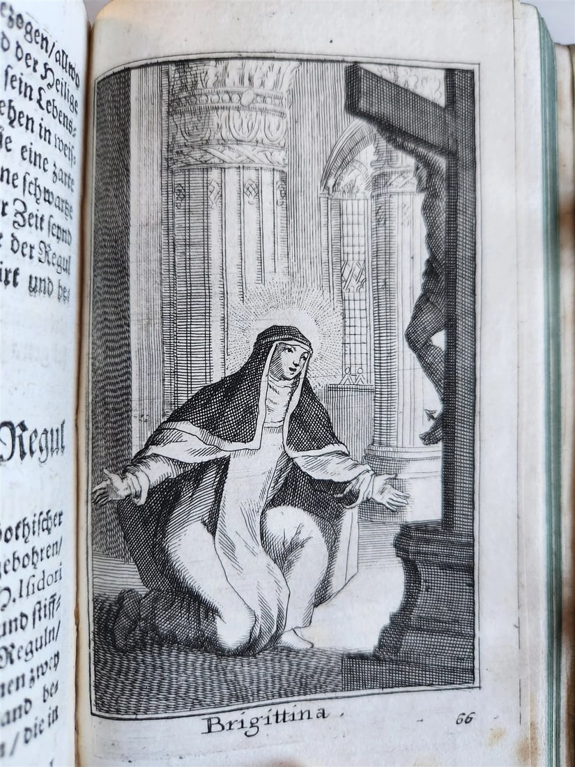 1692 HISTORY of RELIGIOUS ORDERS ILLUSTRATED w/ 164 ENGRAVINGS antique VELLUM - 11