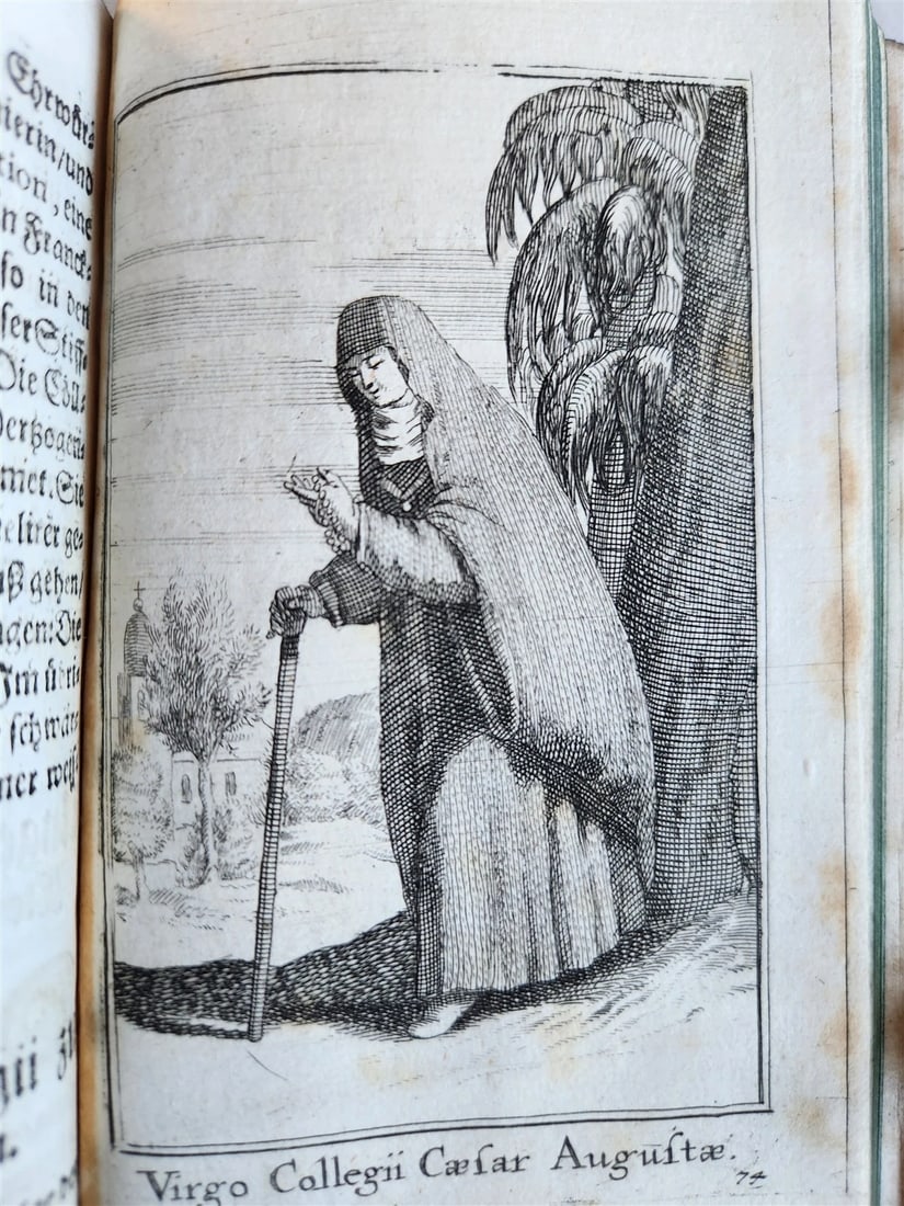 1692 HISTORY of RELIGIOUS ORDERS ILLUSTRATED w/ 164 ENGRAVINGS antique VELLUM - 19