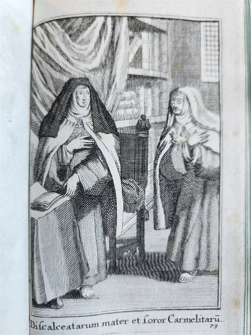 1692 HISTORY of RELIGIOUS ORDERS ILLUSTRATED w/ 164 ENGRAVINGS antique VELLUM - 20