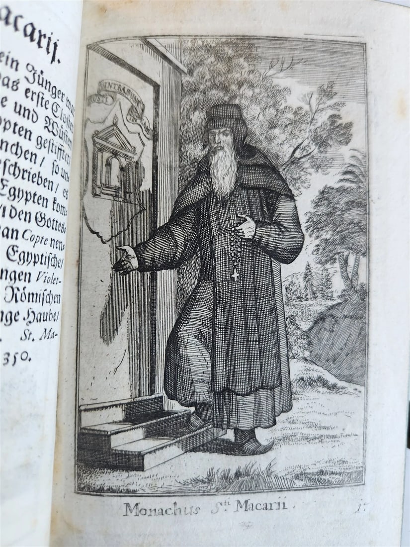 1692 HISTORY of RELIGIOUS ORDERS ILLUSTRATED w/ 164 ENGRAVINGS antique VELLUM - 4