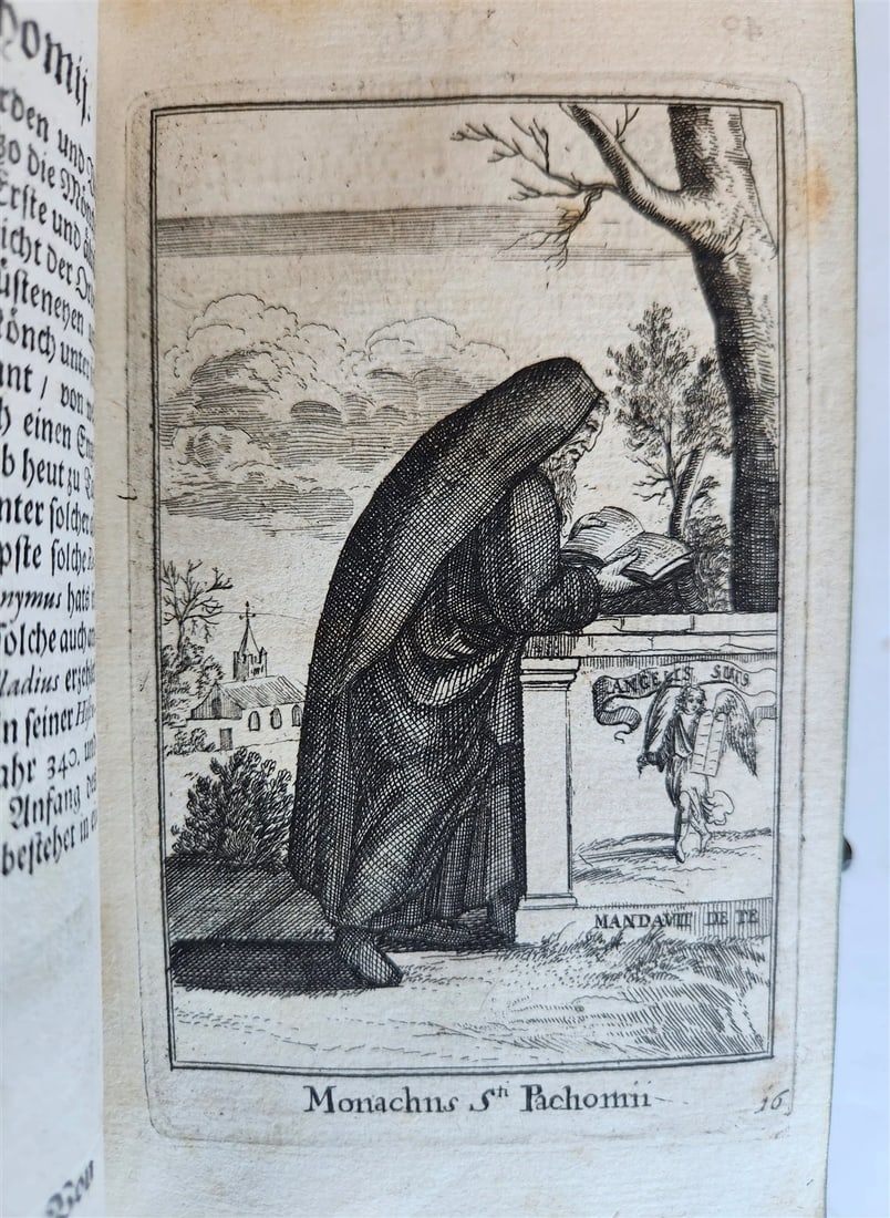 1692 HISTORY of RELIGIOUS ORDERS ILLUSTRATED w/ 164 ENGRAVINGS antique VELLUM - 5