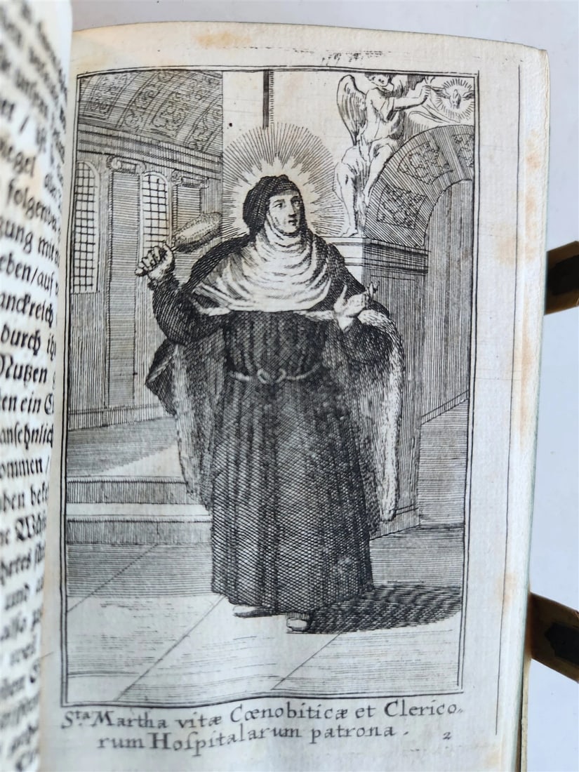 1692 HISTORY of RELIGIOUS ORDERS ILLUSTRATED w/ 164 ENGRAVINGS antique VELLUM - 9