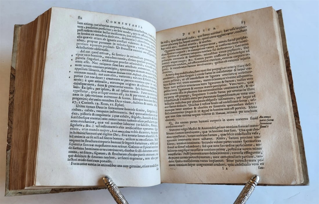 1651 COMMENTARIA PHYSICA by JOHANN MEY antique - 9