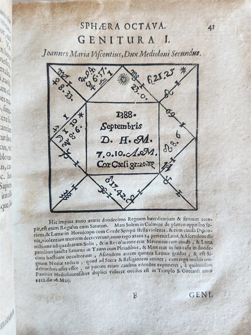 1665 ASTROLOGY HOROSCOPES antique ILLUSTRATED physiognomy chiromancy metoscopy - 4