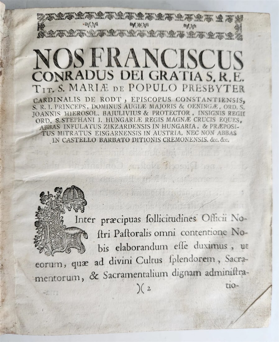 1766 RITUALE CONSTANTIENSE antique 18th CENTURY - 3