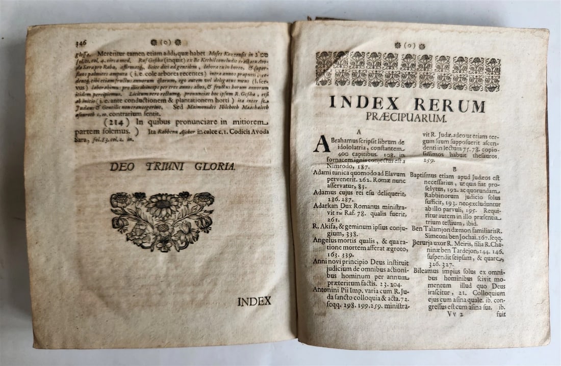 1705 JUDAICA antique on Mishnah tractate Avoda Sara deals with idolatry - 8