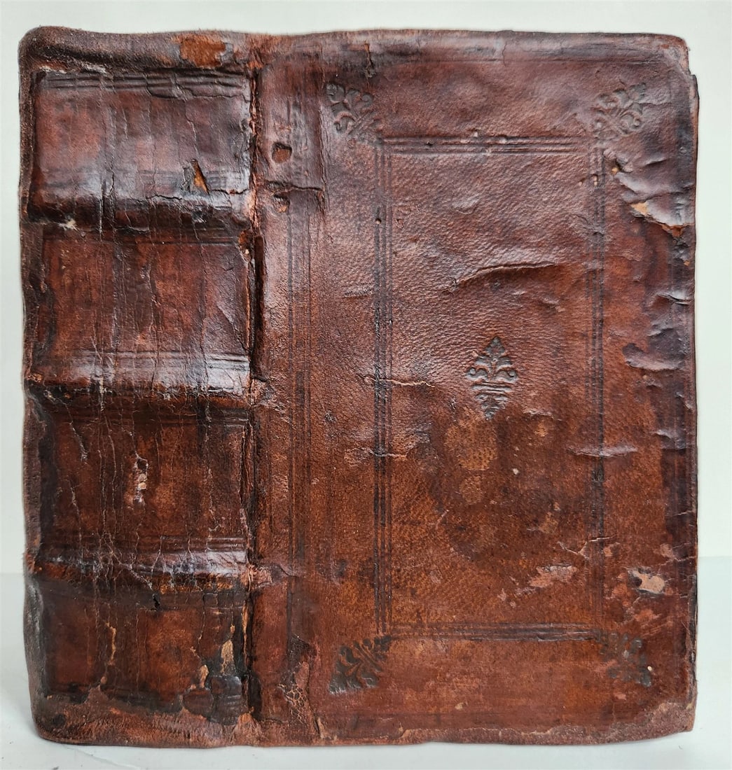 1597 LITURGY ILLUSTRATED Office of Holy Week antique ORIGINAL 16th CENT. BINDING - 2