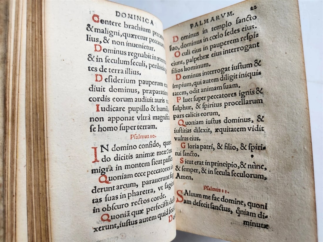 1597 LITURGY ILLUSTRATED Office of Holy Week antique ORIGINAL 16th CENT. BINDING - 9