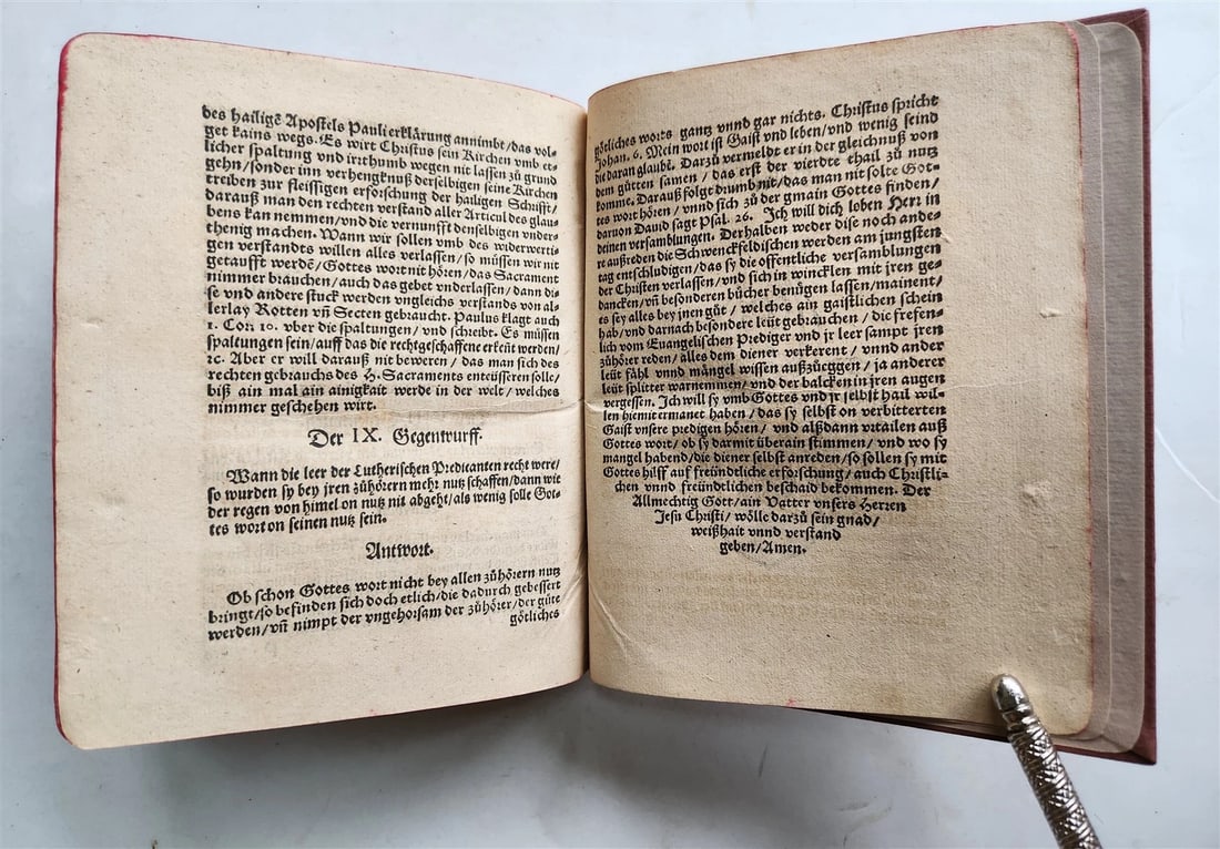 1575 THEOLOGY by D. TOSSANUS in GERMAN antique - 10