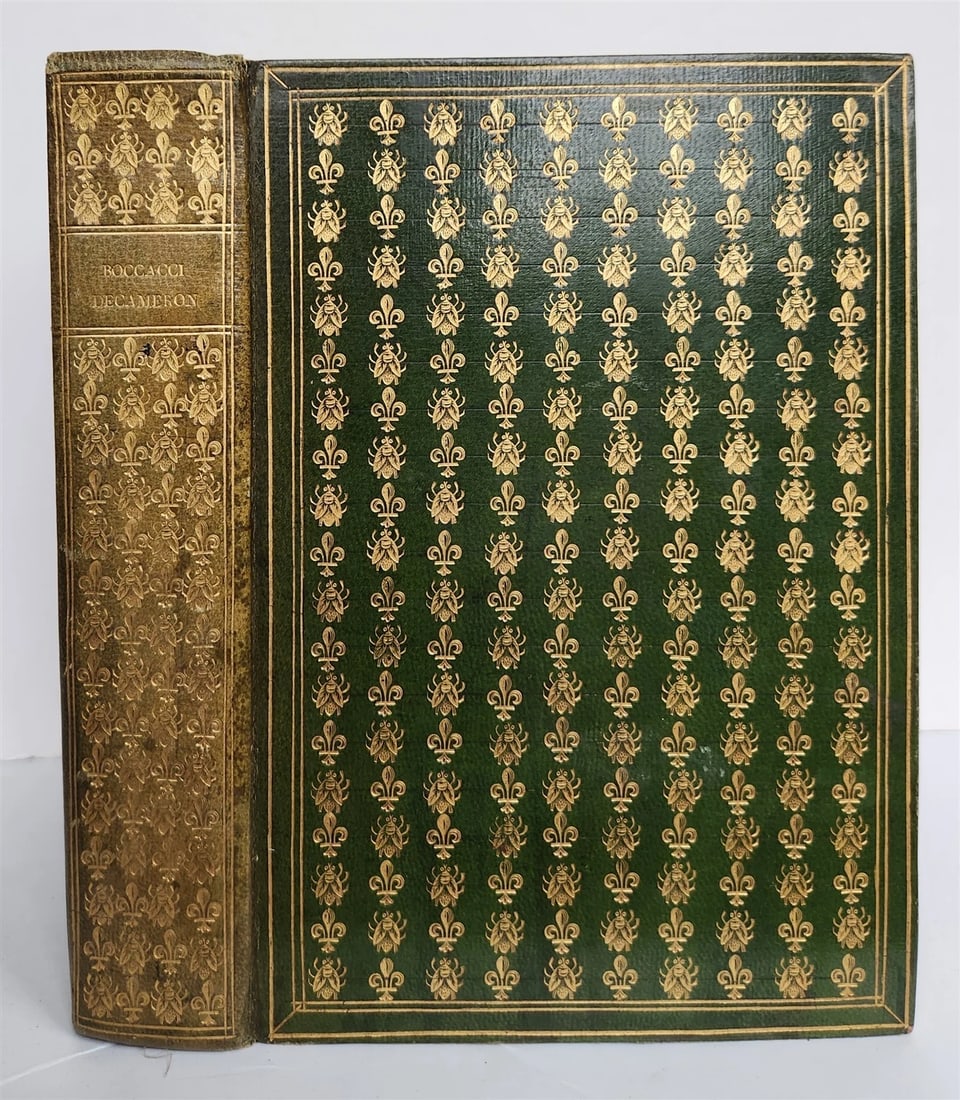 1582 DECAMERON by GIOVANI BOCCACCIO 16th CENTURY antique AMAZING BINDING - 2