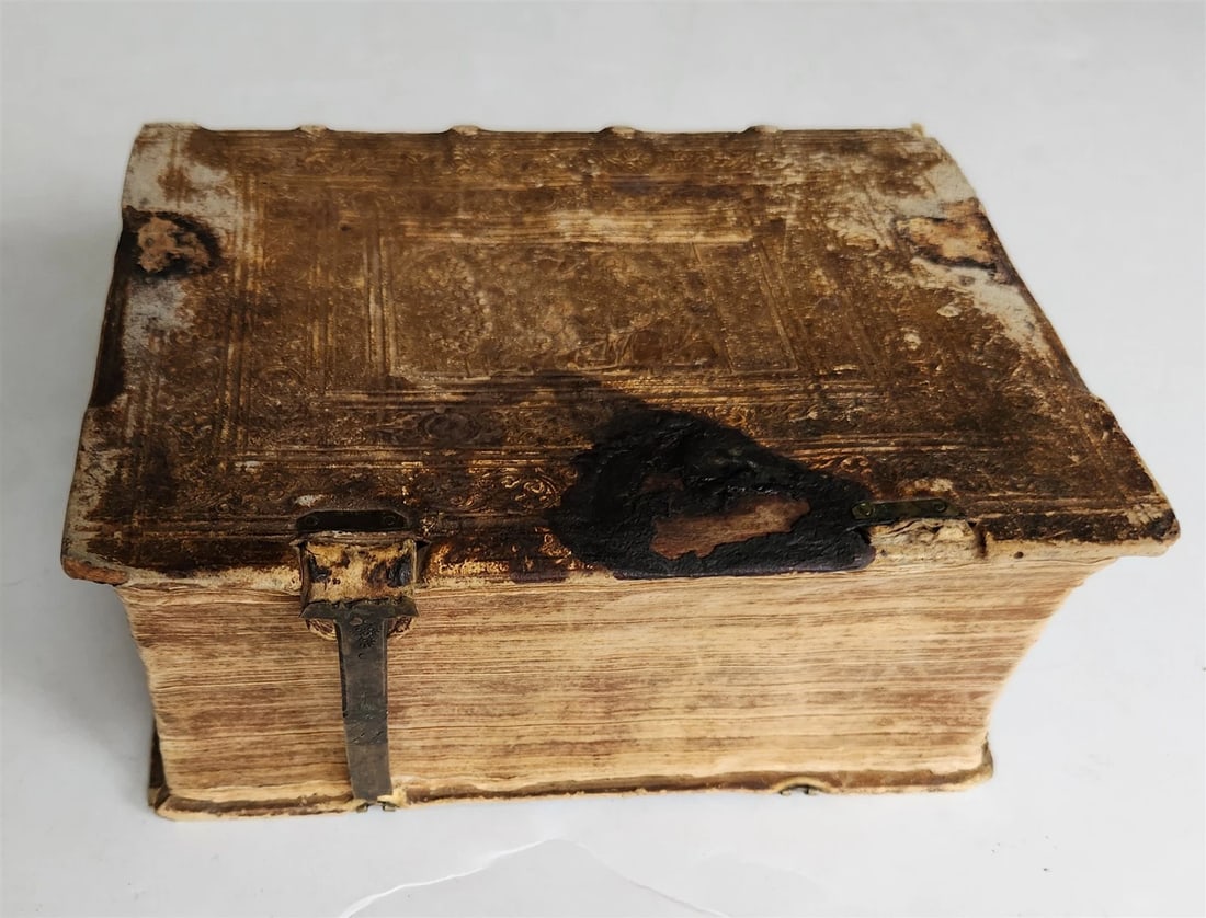 1604 HISTORY of FRANCISCAN ORDER in GERMAN by Mark of Lisbon antique PIGSKIN - 4